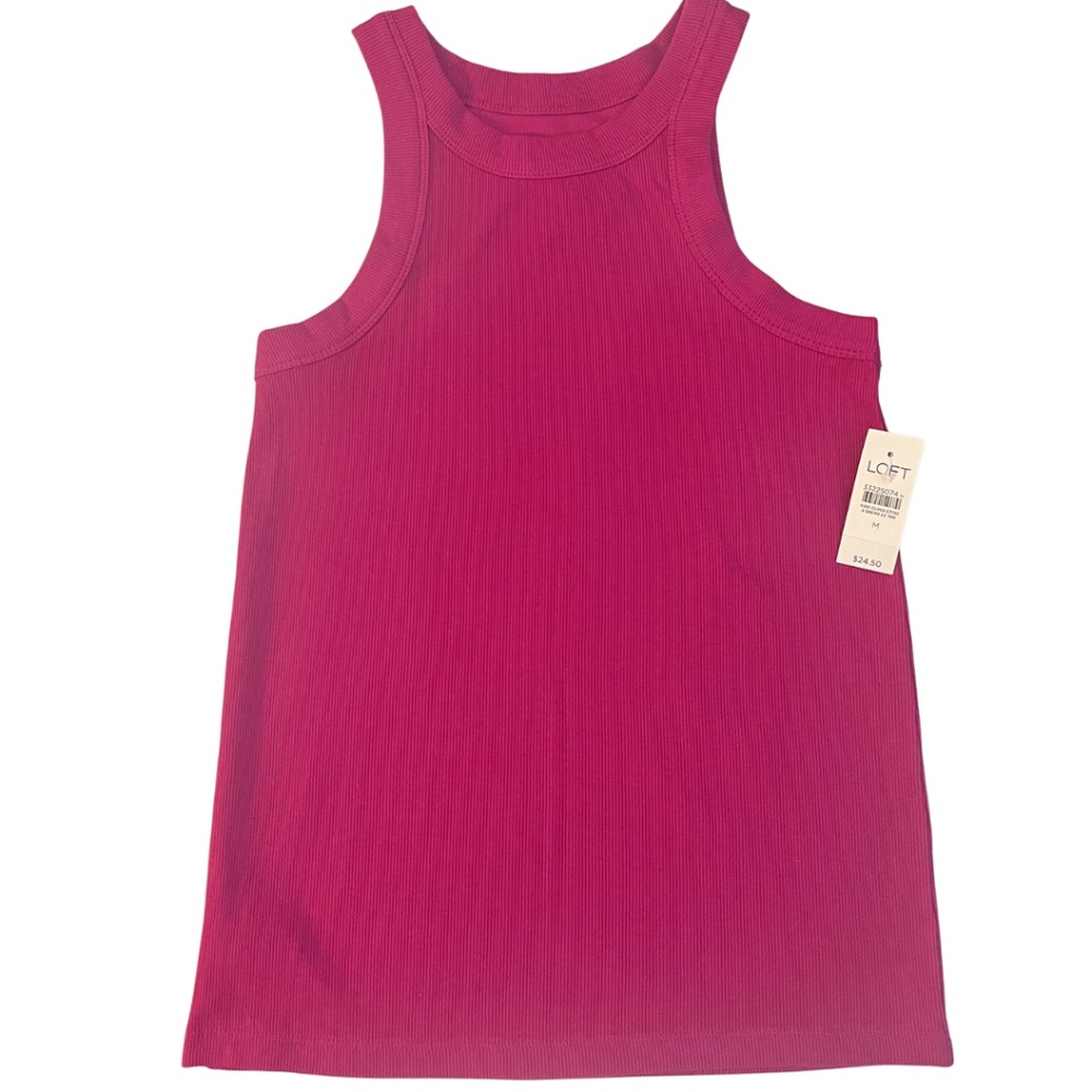 LOFT Perfect Tank Racerback Ribbed Soft Knit NWT